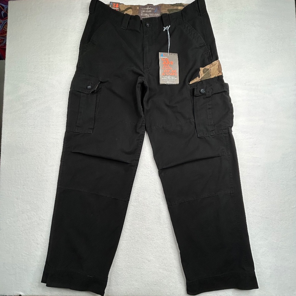 Wonderwall brand NWT Camo Black Utility Tactical Cargo Pants